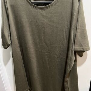 Lands' End Khaki V-Neck Sweater